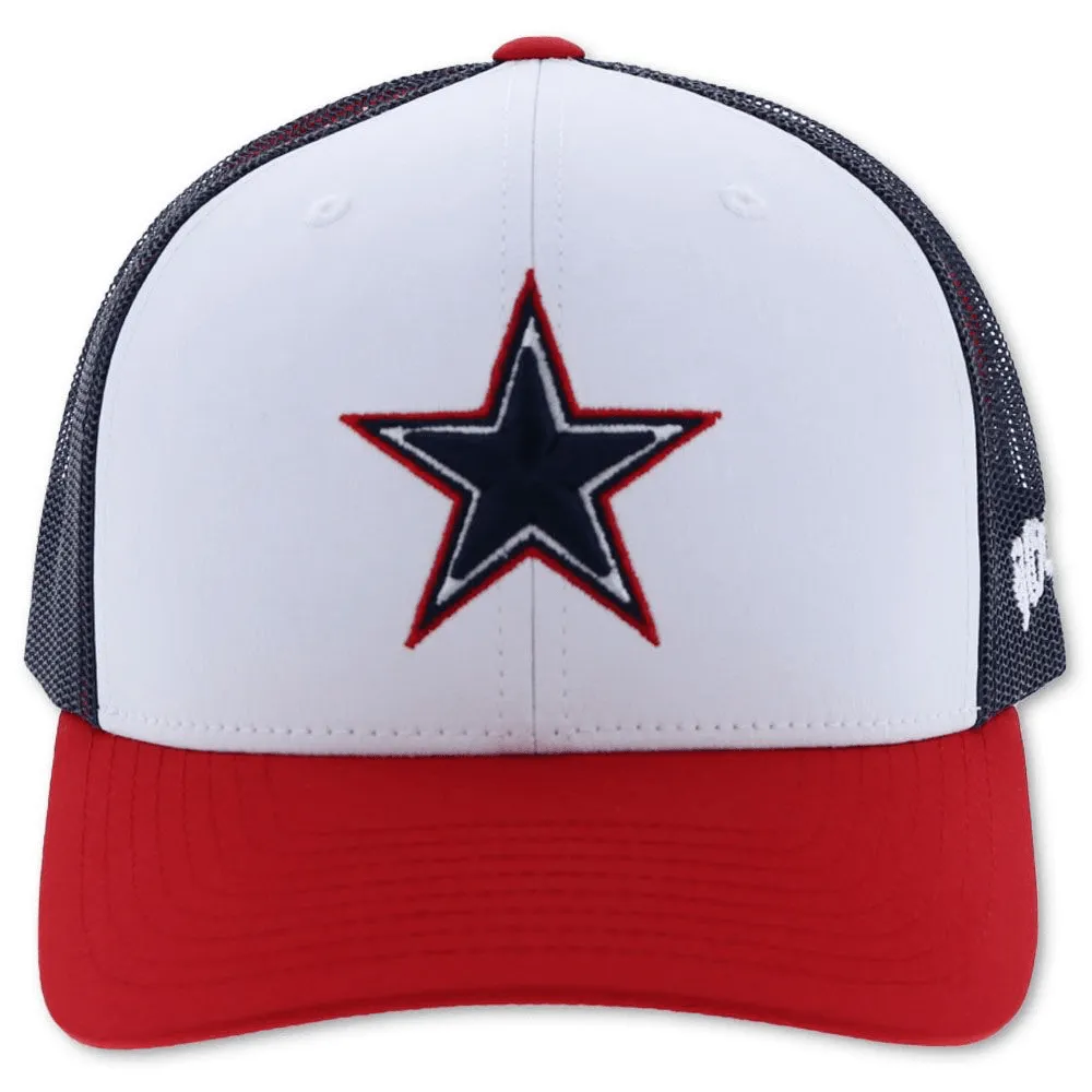 "Dallas Cowboys" Hat w/ Star Logo (Red/White/Blue)