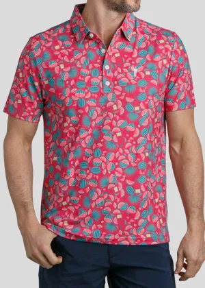 Seed Spitters Men's Polo | Watermelon