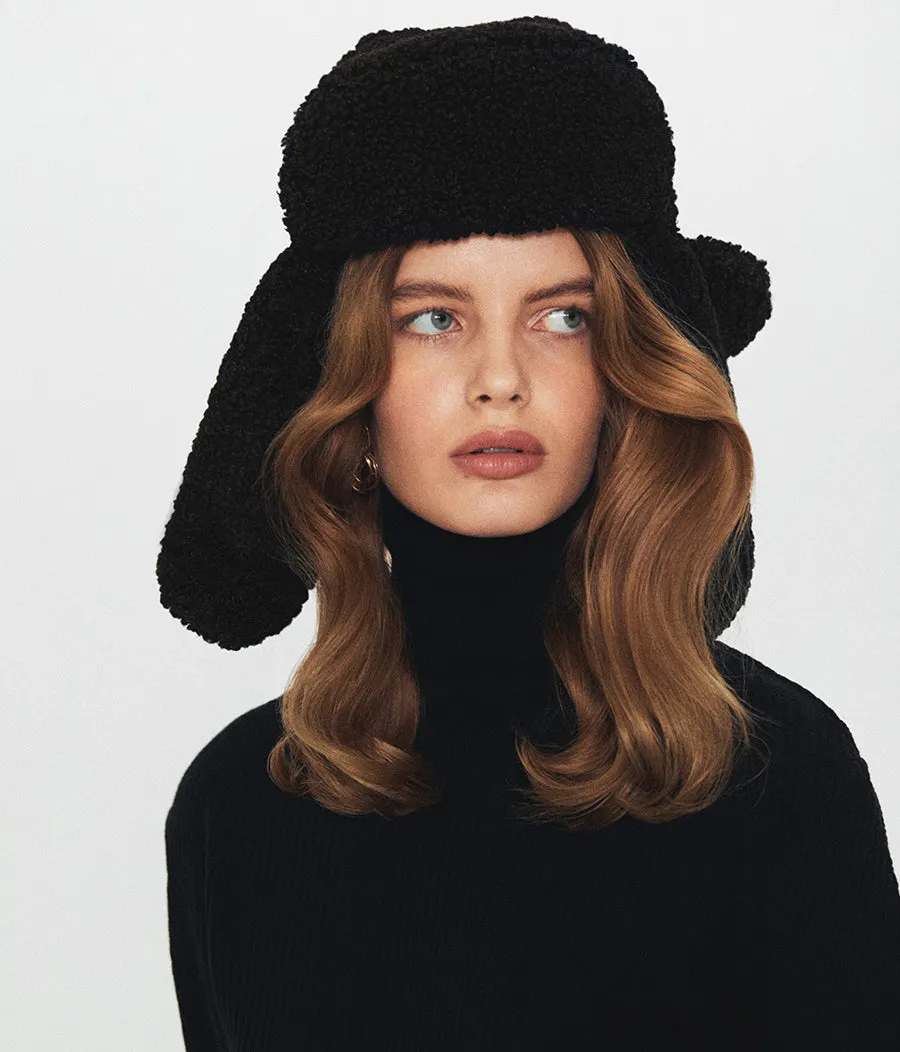 Shearling Aviator Hat