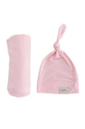 Swaddle and Hat - Baby Pink