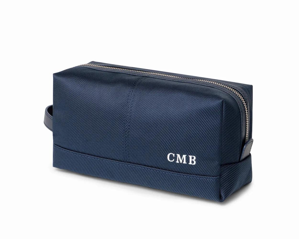 The Littler Dopp Kit: Navy Ballistic - White Embroidery