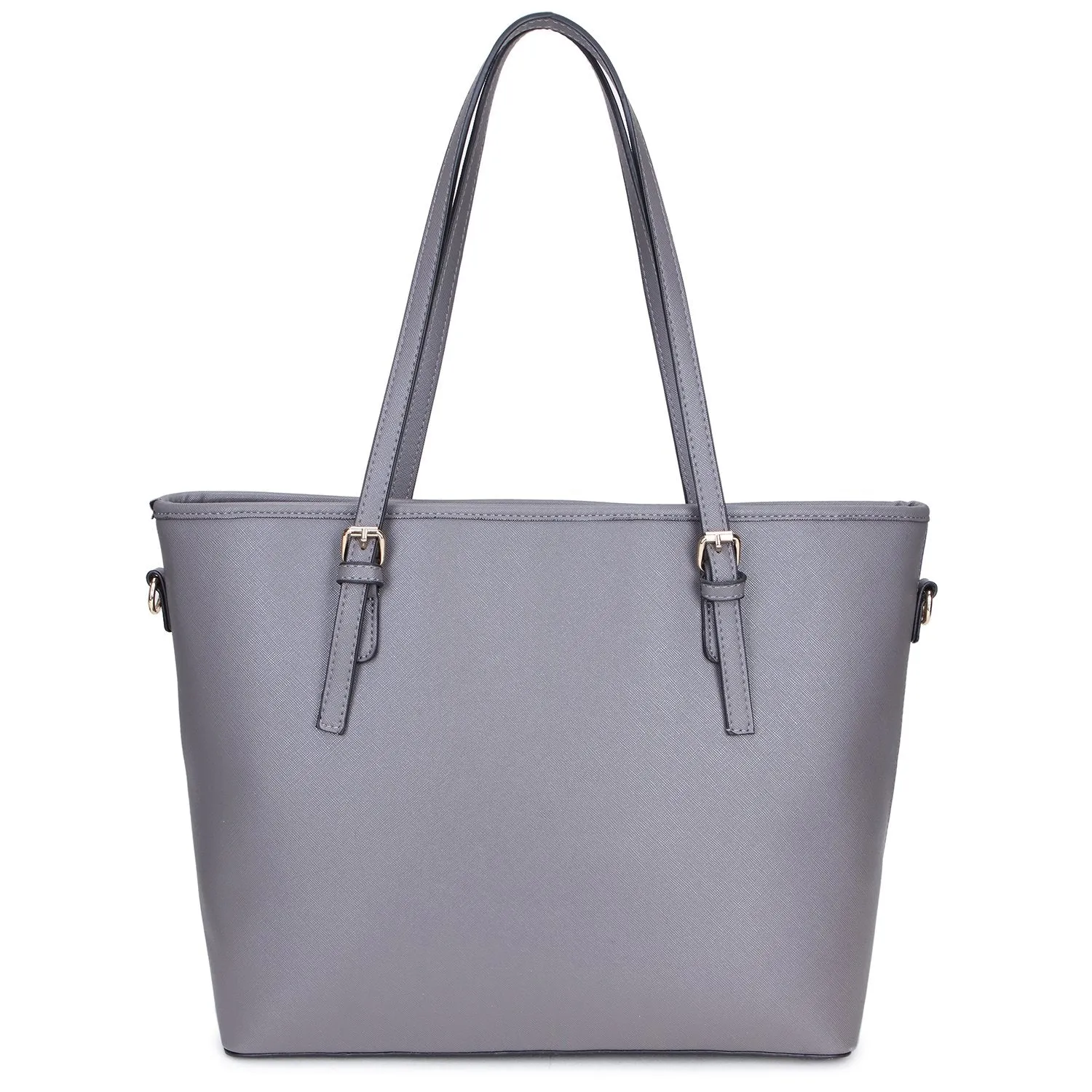 Two-Tone Tote with Matching Wallet