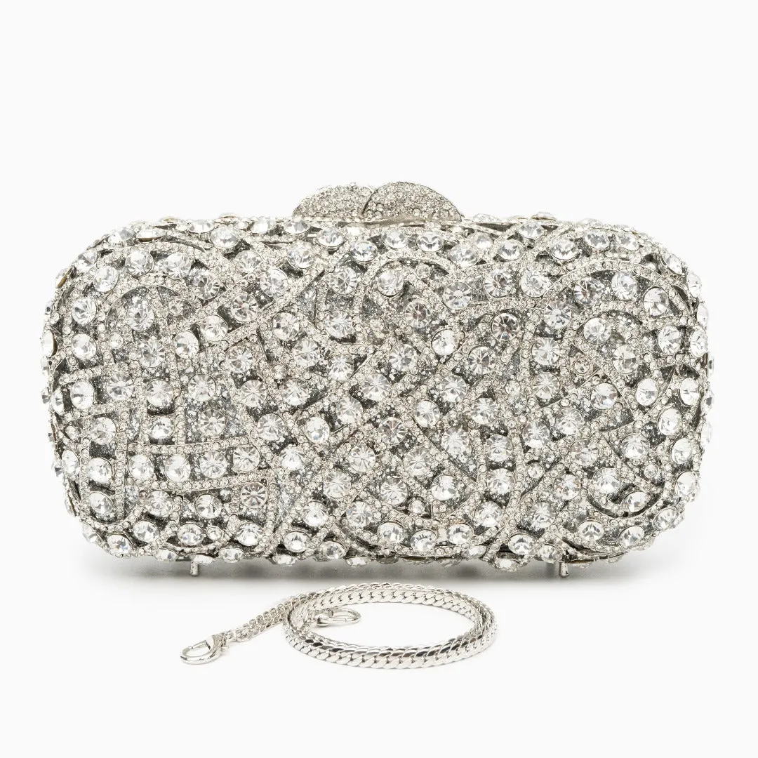 Valentina Rhinestones Clutch Bag