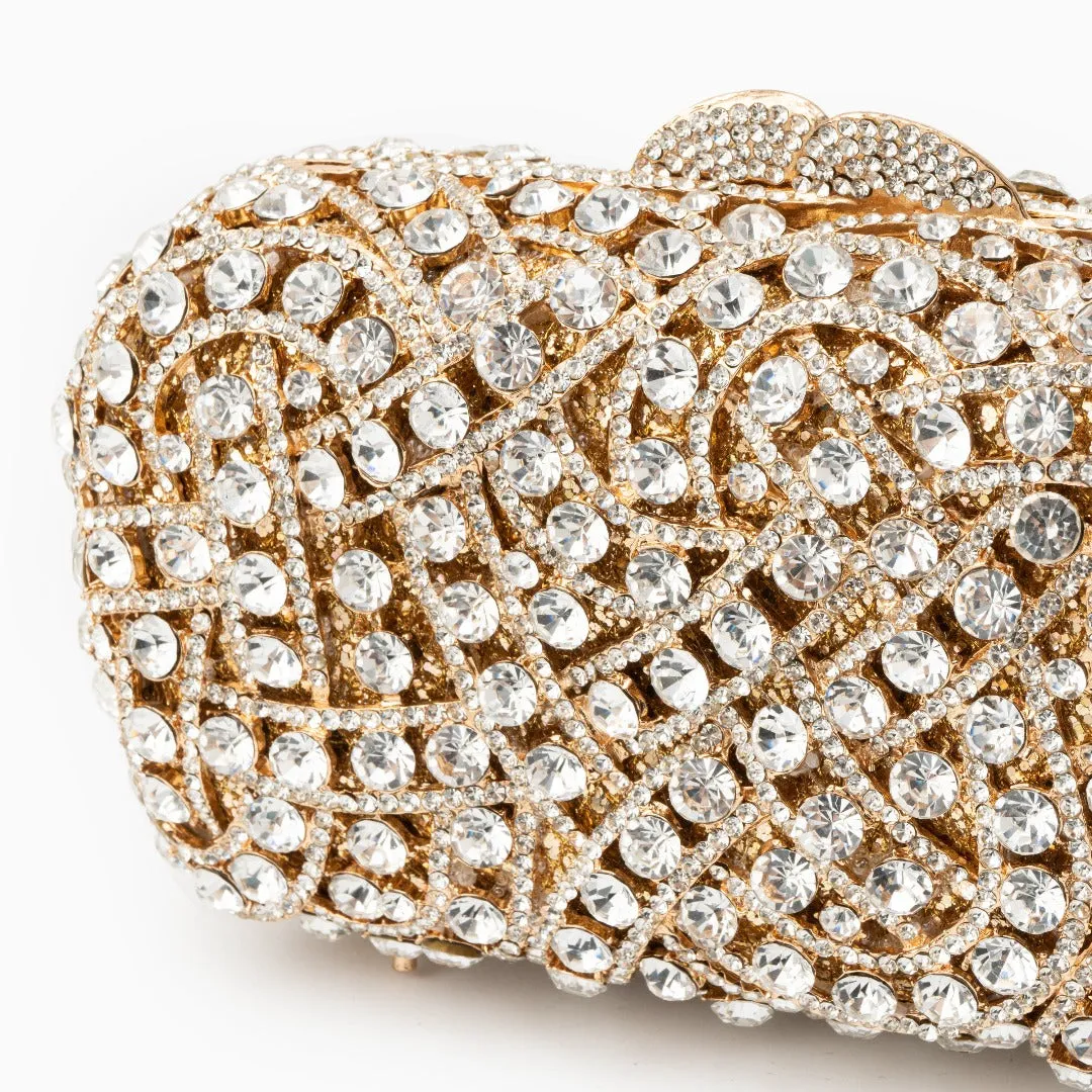 Valentina Rhinestones Clutch Bag