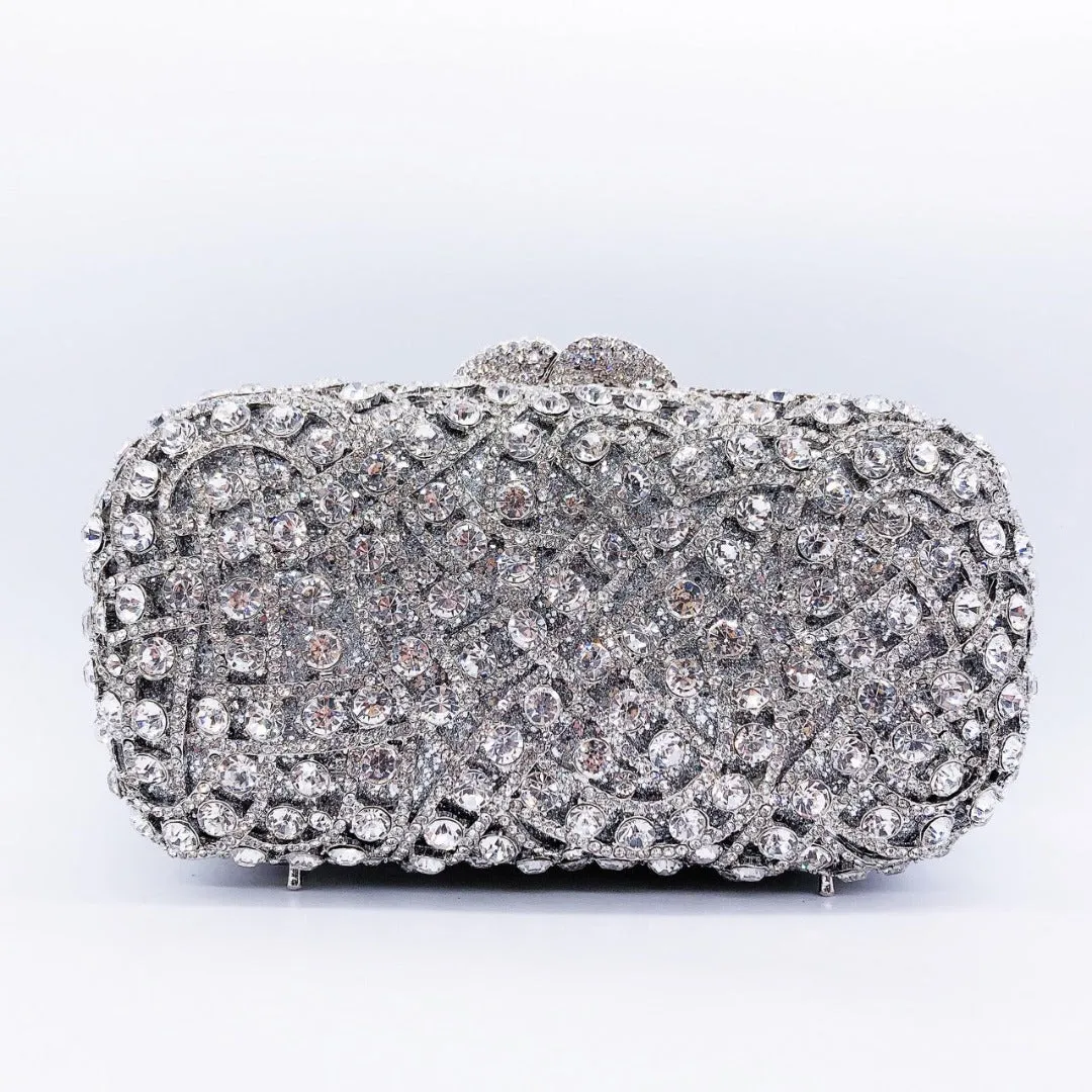 Valentina Rhinestones Clutch Bag