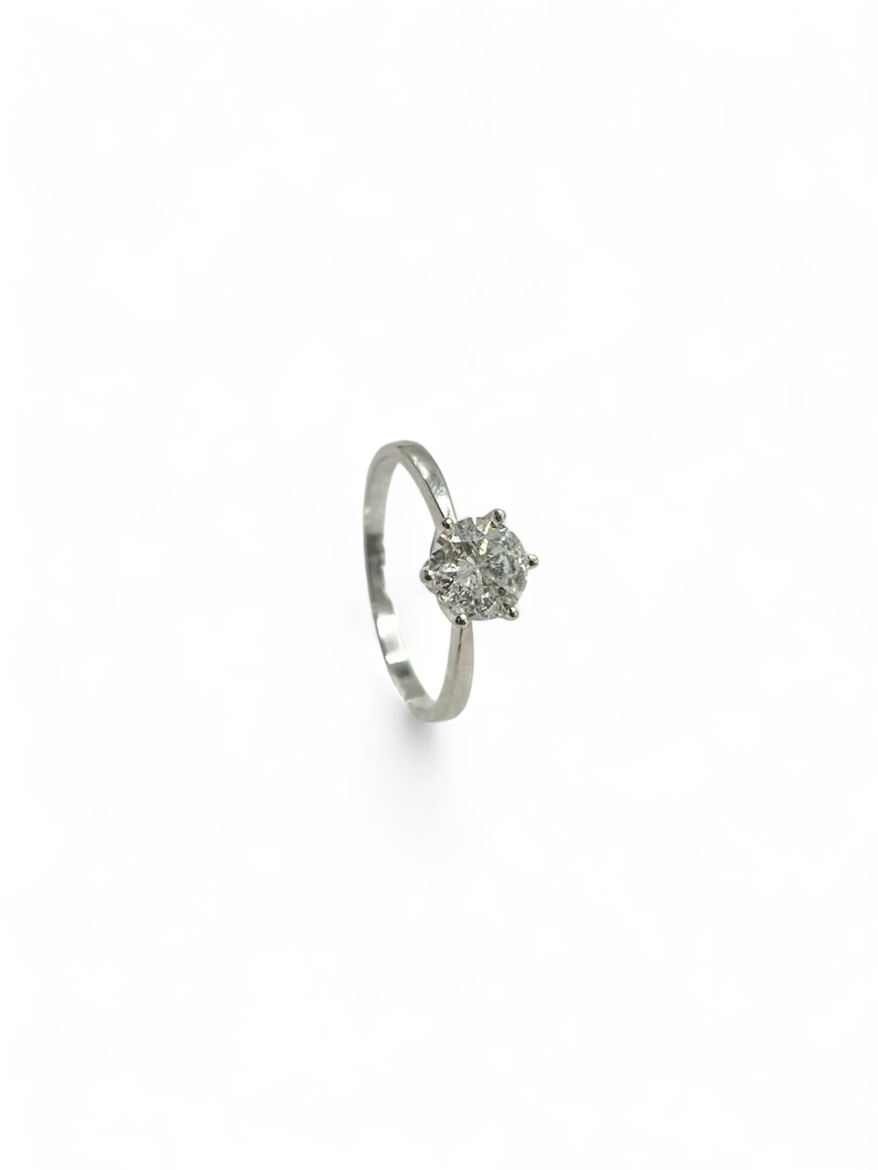 WHITE GOLD NATURAL DIAMOND ASHLEY SOLITAIRE RING